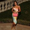 Yiallen New Multicolor Print Midi Dress Women V-Neck Spaghetti Sleeveless Slim Stretch Bodycon Streetwear Party Vacation