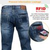 Unisex PU Leather Wallet RFID Blocking Slim Bifold Credit Card Holder with Money Clip