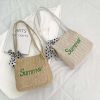 Wholesale Ladies Straw Vintage Shoulder Bags