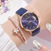 Ladies Quartz Watch Bracelet Set