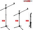 5 Core 360Ã‚Â° Rotating Microphone Stand Dual Mic Clip Boom Arm Foldable Tripod MS DBL