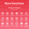 M6 Smart Bracelet Heart Rate Blood Pressure Bluetooth Music Weather Sleep Monitoring Smart Sports Bracelet