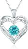 Heart Pendant Necklaces for Women 925 Sterling Silver