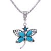 Wholesale starfish butterfly owl elephant turquoise peacock necklace