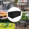 Free shipping 210D Oxford Cloth Outdoor Furniture Dust Cover Rain Cover Outdoor Table And Chair Cover Black YJ