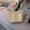 Wholesale Ladies Woven Handbag Beach Bag Multicolor