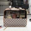Wholesale Large capacity transparent cosmetic bag